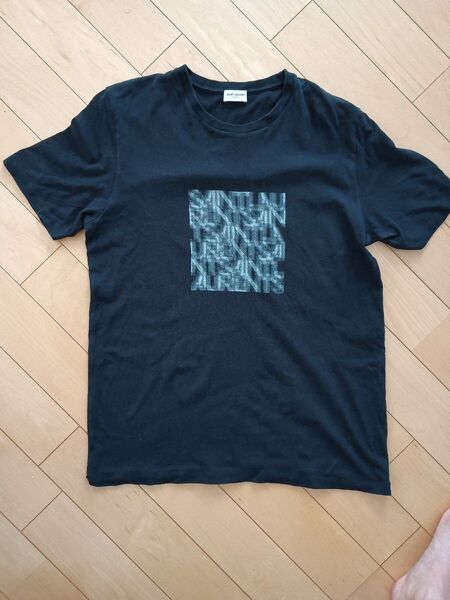 サンローランパリ メンズTシャツ黒Мブラックイヴサンローラン