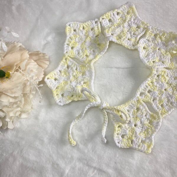 つけ襟☆おほしさまモチーフ かぎ針編み ハンドメイド 赤ちゃん
