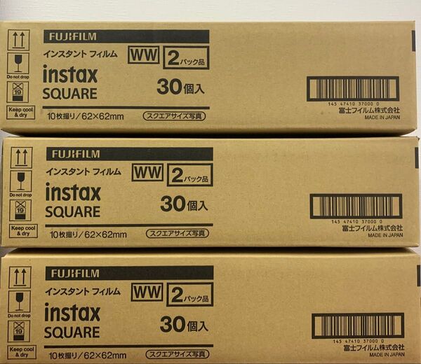 フジフィルム スクエア チェキフィルム 1800枚 instax SQUARE 新品 90個