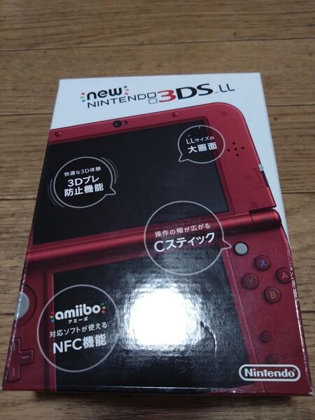 New ニンテンドー3DS LL メタリックレッド 付属品完備 RED-001 任天堂