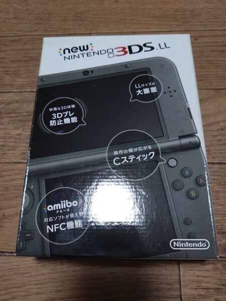 New ニンテンドー3DS LL メタリックブラック 付属品完備 RED-001 任天堂