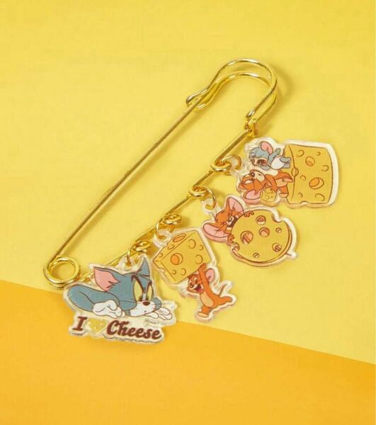 トムとジェリー 4連キーホルダー チーズ タフィー Tom&Jerry キーホルダー アクリルキーホルダー