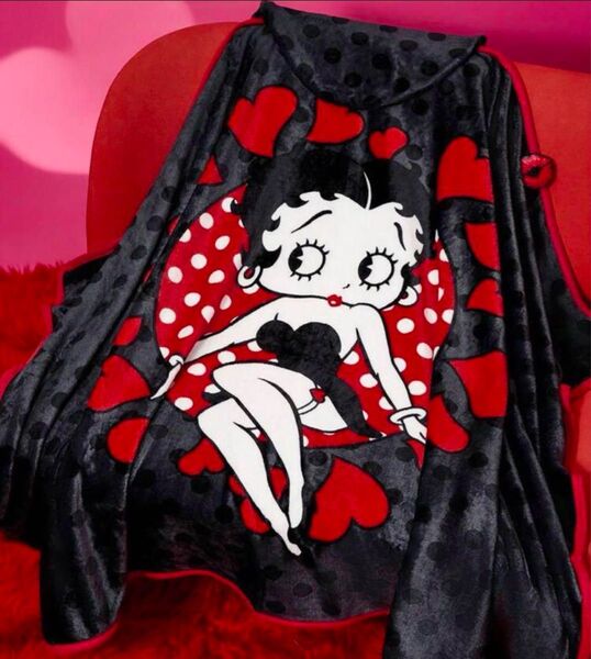 Betty Boop ベティちゃん 着る毛布 ブランケット 大判