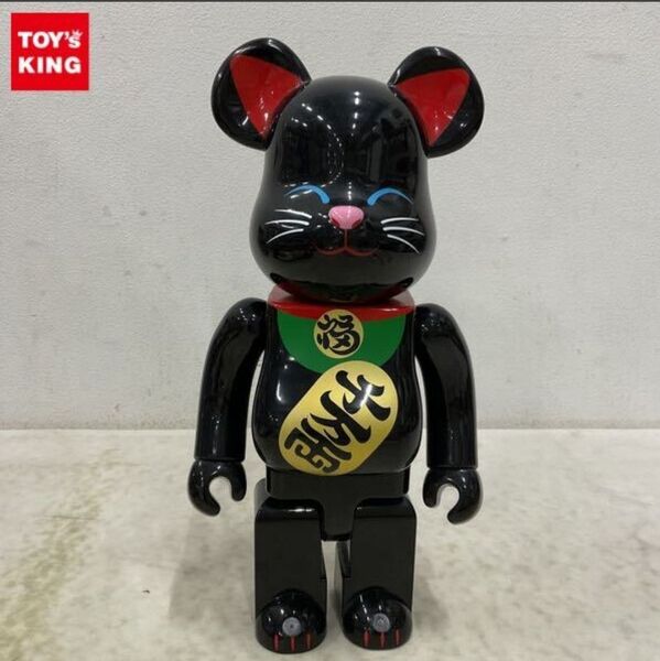 正規品 メディコム・トイ BE@RBRICK ベアブリック 400% 招き猫 黒