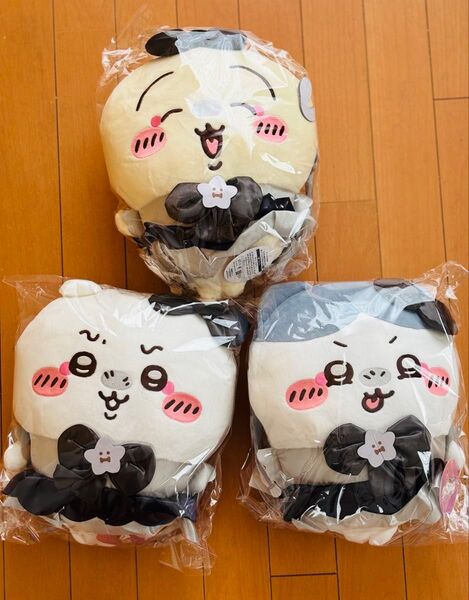 【新品/未開封/圧縮なし】ちいかわ 超まじかるちいかわ 悪いバージョンだBIGぬいぐるみコンプ3種セット