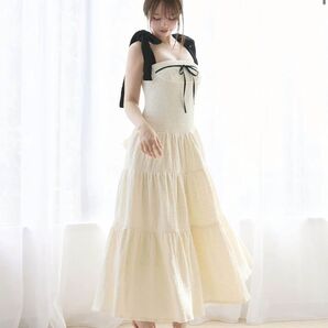 andmary アンドマリーNatalie long dressivory アイボリー
