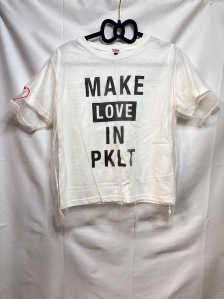 PINK-latte ピンクラテ Tシャツ ホワイト 160cm S