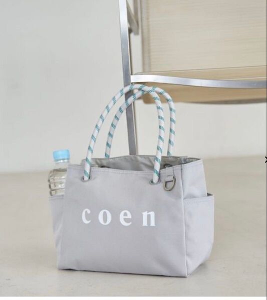 coen コーエン ロゴ トートバッグ キャンバストートバック Mサイズ グレー
