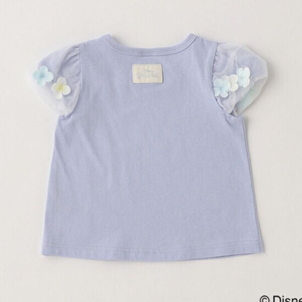 【新品未使用】petit main アリエルお花バルーン袖 Tシャツ90cm