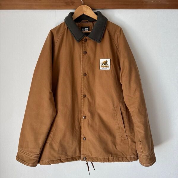 XLARGE 茶色 コーチジャケット カバーオール L ニューエラ