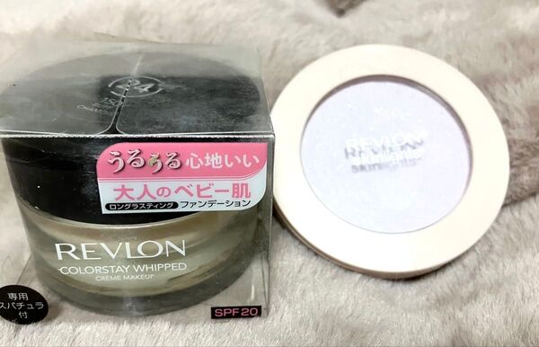 レブロン カラーステイホイップクリームメイクアップ150 スキンライトプレストパウダー104ラベンダー ファンデーション