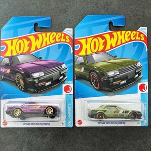 【新品未開封】ホットウィール 日産 スカイライン RS KDR 30 パープル & グリーン 2台 セット
