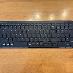 エレコム 無線超薄型コンパクトキーボード TK-FDP099TBK/EC 中古
