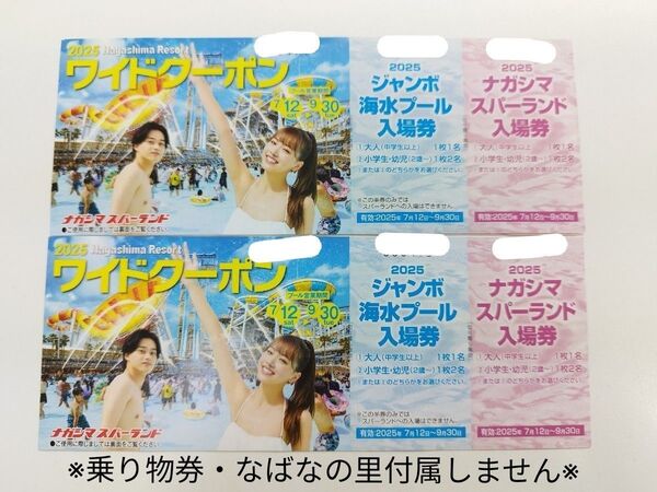 ナガシマスパーランド ワイドクーポン 2枚