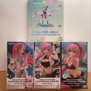 機動戦士ガンダム 4種セット ラクス・クライン 3種、初音ミクアクリルスタンド