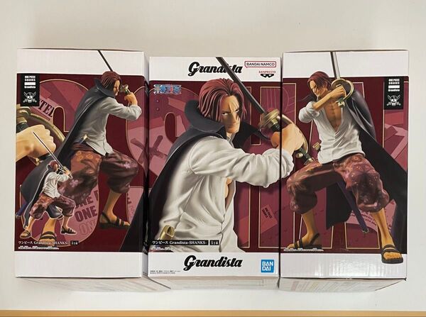 ワンピース GRANDISTA SHANKS-シャンクス- フィギュア3個セット