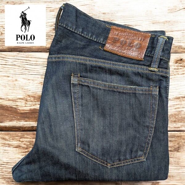 POLO RALPH LAUREN ポロラルフローレン デニム パンツ W32×L32 濃紺 41381 ジーンズ
