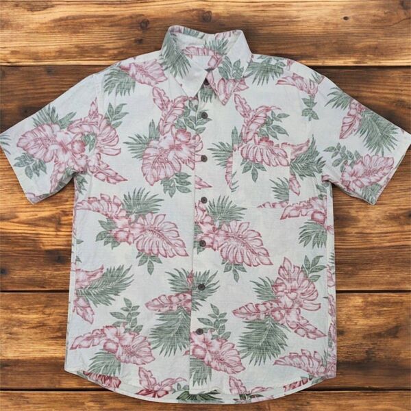 Eddie Bauer エディーバウアー アロハシャツ 半袖 Mサイズ