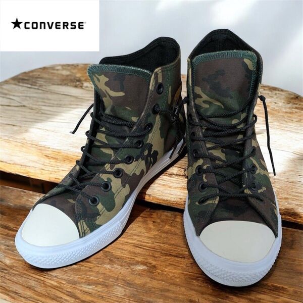 CONVERSE コンバース オールスター ライト OX 迷彩 カモフラ ハイカット 26,5cm