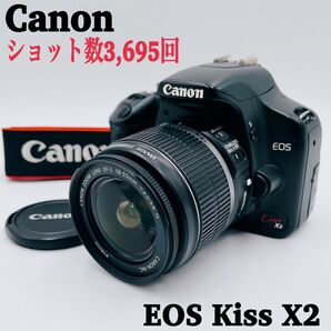 【ショット数3695回】Canon デジタル一眼レフ EOS Kiss x2