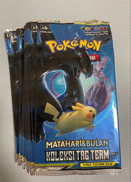 インドネシア版ポケモンカードゲーム タッグチームコレクション SET A 未開封20パック