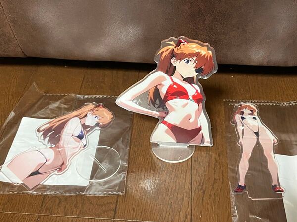 エヴァンゲリオン アスカ セクシービキニ アクリルスタンド 3種セット 15cm