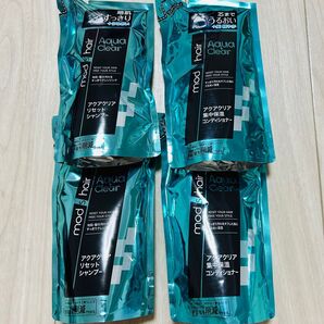モッズヘア アクアクリア シャンプー コンディショナー 計4袋 トリートメント mods hair トリートメント つめかえ用