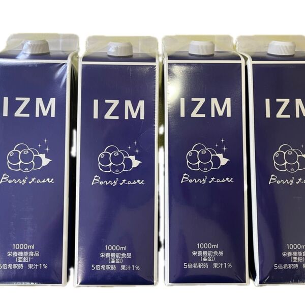IZM 酵素ドリンク ベリーベリー ブルーベリー味 4本セット