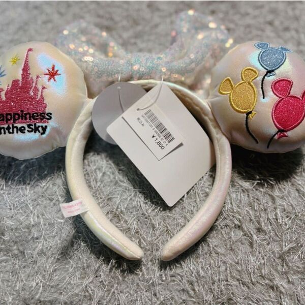 【新品未使用】東京ディズニーランド スパンコールリボン バルーンカチューシャ