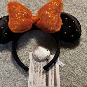 【新品未使用】ディズニー ミニーカチューシャ オレンジ ハロウィン 2024