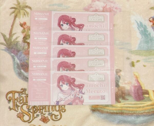 にじさんじ百貨店 特典 チケット風カード 倉持めると 5点セット