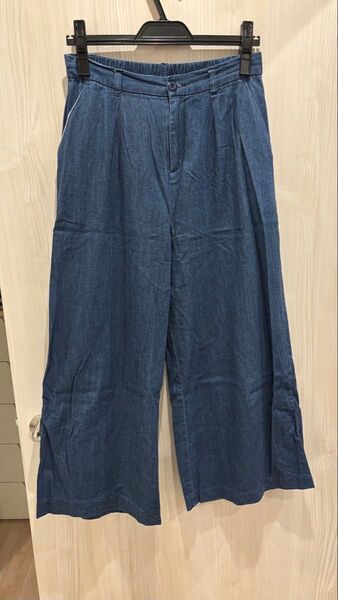 LOWRYS FARM デニムワイドパンツ Lサイズ