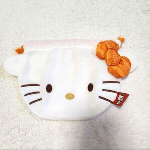 LUPICIA(ルピシア) キティちゃん ダイカット 巾着袋 ポーチ 小物入れ