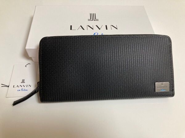 LANVIN en Bleu ランバンオンブルー ラウンドファスナー 長財布 581606 クロ 定価19800円 新品