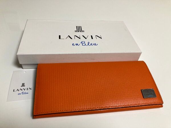 LANVIN EN Bleu ランバンオンブルー 長財布 ハイデ 581605 定価18700円 正規品 新品