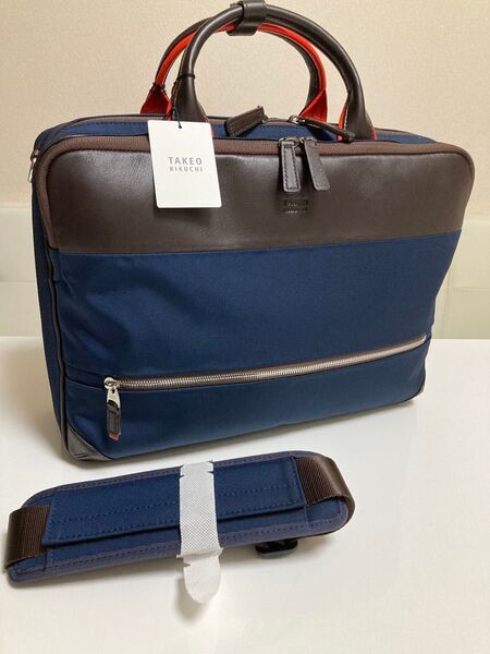 TAKEO KIKUCHI タケオキクチ ビジネスバッグ A4 ダブルルーム セットアップ対応 定価35200円 正規品★新品