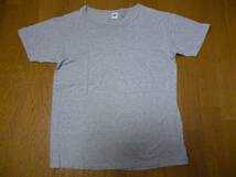 送料３７０円★【WallWallSport 】★MADE IN USAアメリカ製 WallWallSport　綿１００％ 無地Tシャツ★Lサイズ(42-44) グレー色_画像2