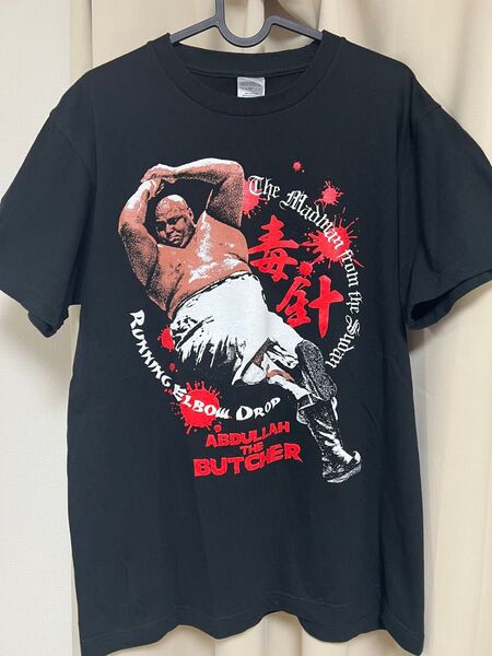 全日本プロレス アブドーラ・ザ・ブッチャー Tシャツ ブラック Mサイズ