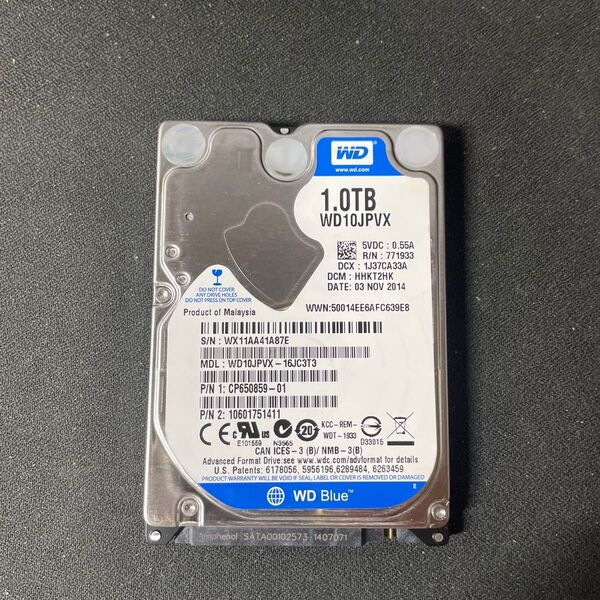 Western Digital 1TB HDD WD10JPVX WD Blue