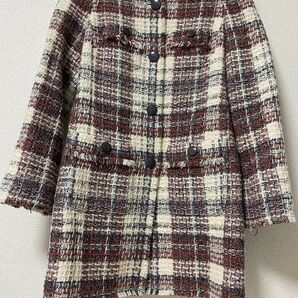 Jewel Changes チェック柄短め丈のコート