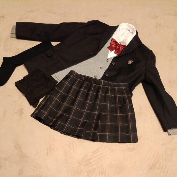 LLサイズ 女装コスプレ JKミニスカート制服 冬服