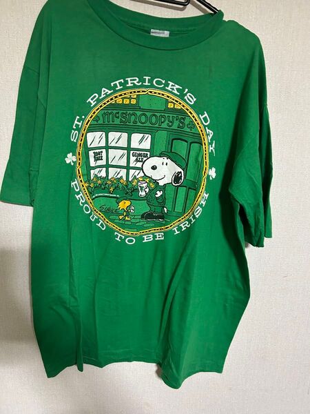 80s〜90s usa製 スヌーピー クローバー Tシャツ メンズXL