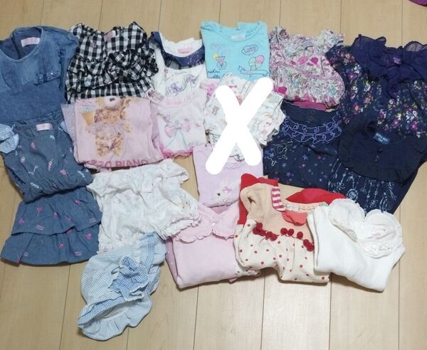 メゾピアノ アナスイミニ クーラクール 90サイズおまとめ ワンピース 長袖 Tシャツ