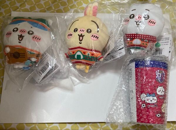 ちいかわ エニマイくじ D賞 ぬいぐるみ キーホルダー ちいかわ ハチワレ うさぎ Jリーグちいかわ タンブラー