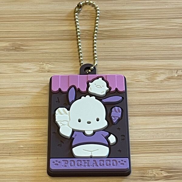 【新品】キャラパキラバマス ポチャッコ キーホルダー サンリオキャラクターズ ラバーマスコット