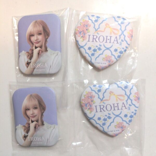アイリット エニマイくじ IROHAちゃん D賞の缶バッジ 2セット