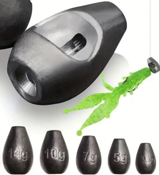 14g 10個 2way Daiwa ジャングルジム ビーンズシンカー シンカー オモリ 代用品