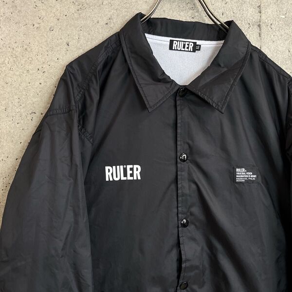 美品 RULER クラシックコーチ コーチジャケット メンズ XLサイズ ブラック CLASSIC COACH ルーラー