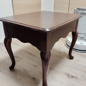 サイドテーブルアメリカ製 木製 ローテーブル コーヒーテーブル レトロ 猫脚 センターテーブル ナイトテーブル