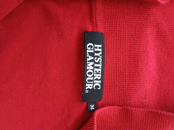 HYSTERIC GLAMOUR ポロシャツ レッド M